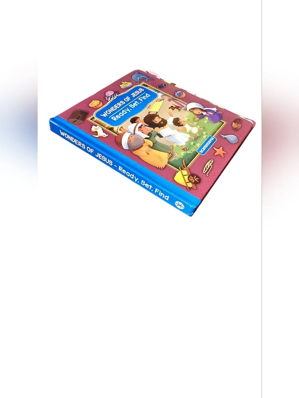 Wonders of Jesus Ready Set Find Tabbed Board Book Scandinavia Publishing Kids